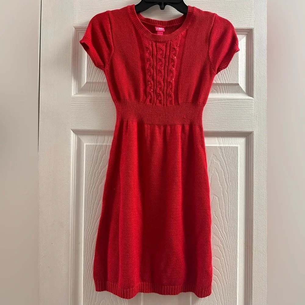 J Khaki red sweater dress